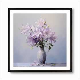 Subtle Strokes of Lilac Bliss Art Print