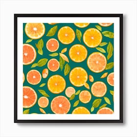 Oranges And Grapefruits Art Print