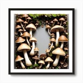 Mushroom Frame 17 Art Print