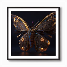 3d Butterfly 5 Art Print