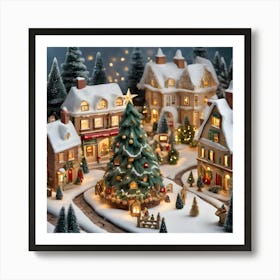 Christmas Village Art Print