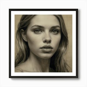 Portrait Of A Young Woman 2 Art Print