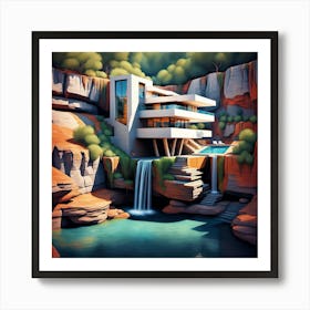 House In The Desert Art Print