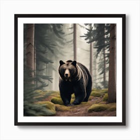 Bear In The Forest Art Print