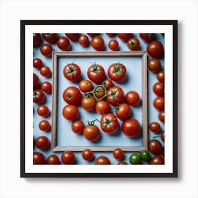 Tomatoes In A Frame 13 Art Print