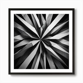 Black and White Abstract Art 304 Art Print