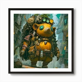 The Hedgehog Golem Art Print