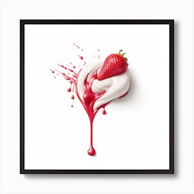 Strawberry Cream (2) Art Print