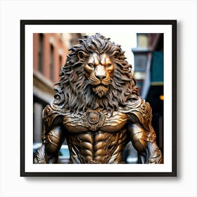 Picture A Majestic Creature Standing Tall In The Heart Of A Bustling City Drawing Awe From Every Person Art Print