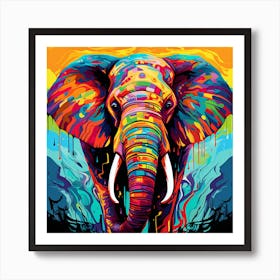 Elephant Painting 13 Art Print