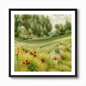 Field Of Flowers Art Print