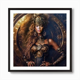 Beyonce Steampunk Art Print