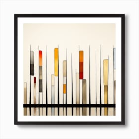 Glass Rods 1 Art Print