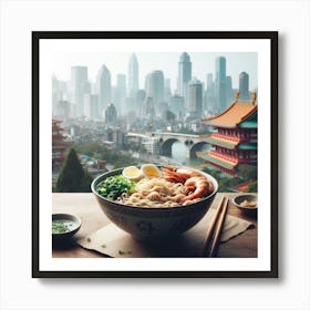 Shanghai Cityscape Art Print