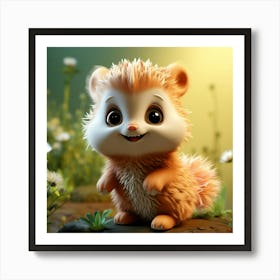 Cute Little Hedgehog Art Print