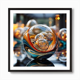 Glass Spheres 2 Art Print