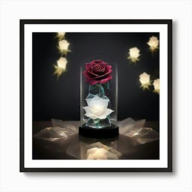 Disney Beauty And The Beast Rose Art Print