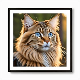 Portrait Of A Cat Art Print