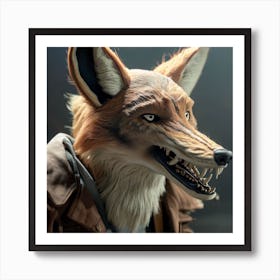 Fox Mask 6 Art Print