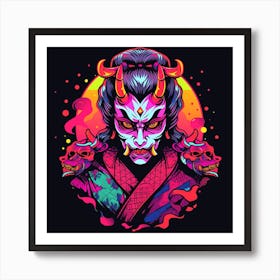 Samurai Demon 2 Art Print