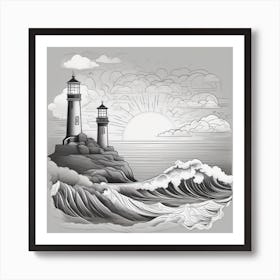 Lighthouse Wall Art  Pirate, Sea, decor, OFMD, ocean, Kraken – Dot's Cutie  Patooties