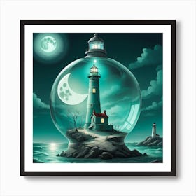 Bulb Lighthouse Art Print