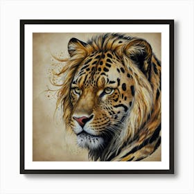 Lion Painting Art Print