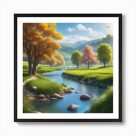 Landscape Painting 214 Art Print