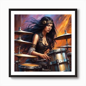 rock star Art Print