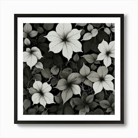 Black and White Abstract Art 174 Art Print