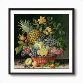 A collection of different delicious fruits 3 Art Print