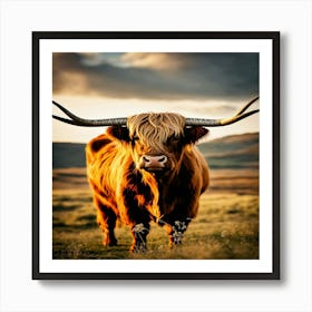 Highland Cow Art Print