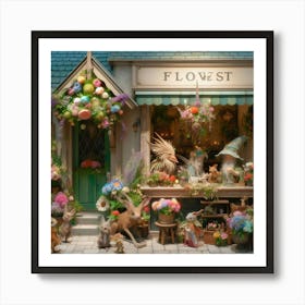 Flower Shop Art Print