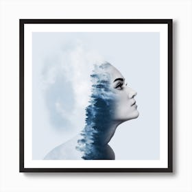 Blue Dreams Sq Art Print