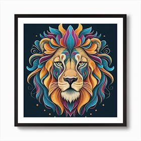 Lion Head Art Print