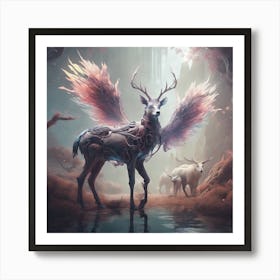 Deer In The Forest Art Print