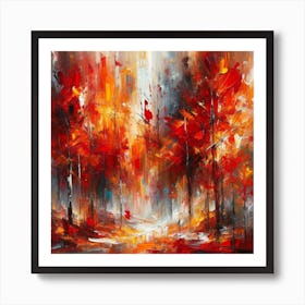 "Autumnal Essence: Abstract Impasto"  Discover "Autumnal Essence," a digital art masterpiece capturing the spirit of an autumn forest. Its vivid, impasto texture brings elegance and warmth to any space. Ideal for modern home decor, this piece is a vibrant celebration of color. Elevate your interiors with this exquisite, energy-filled artwork available for instant digital download. Own this blend of tradition and tech today! Art Print