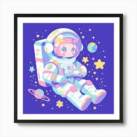 Astronaut In Space 18 Art Print