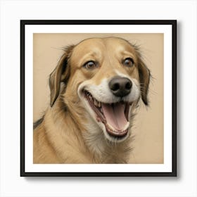 Happy Dog 2 Art Print