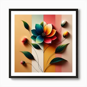 Paper Flower Art Art Print