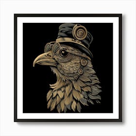 Steampunk Bird 5 Art Print