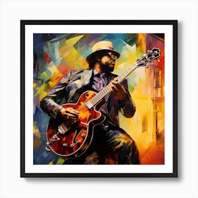 Jazz Guitarist 1 Art Print