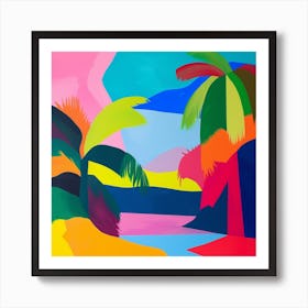 Abstract Travel Collection Cayman Islands 2 Art Print