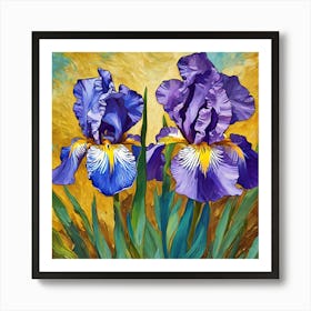 Blue Iris 1 Art Print