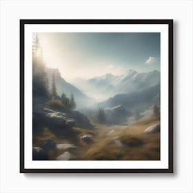 Mountain Landscape 29 Art Print