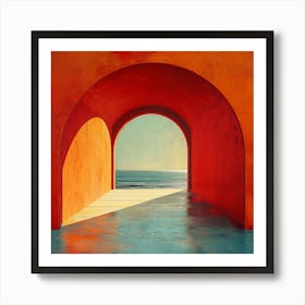 Archway To The Ocean - abstract art, abstract painting  city wall art, colorful wall art, home decor, minimal art, modern wall art, wall art, wall decoration, wall print colourful wall art, decor wall art, digital art, digital art download, interior wall art, downloadable art, eclectic wall, fantasy wall art, home decoration, home decor wall, printable art, printable wall art, wall art prints, artistic expression, contemporary, modern art print, Art Print