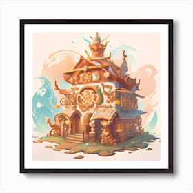 Chinese House Art Print