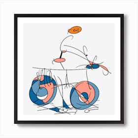 Cyclist Art Print