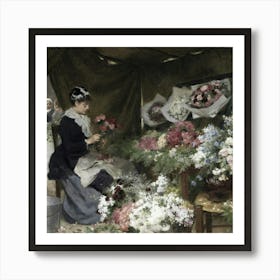 Flower Market 4 Art Print