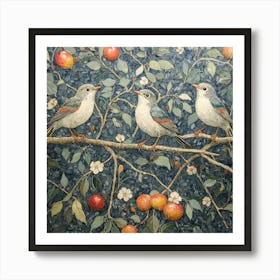 Birds On A Branch Art 17 Art Print